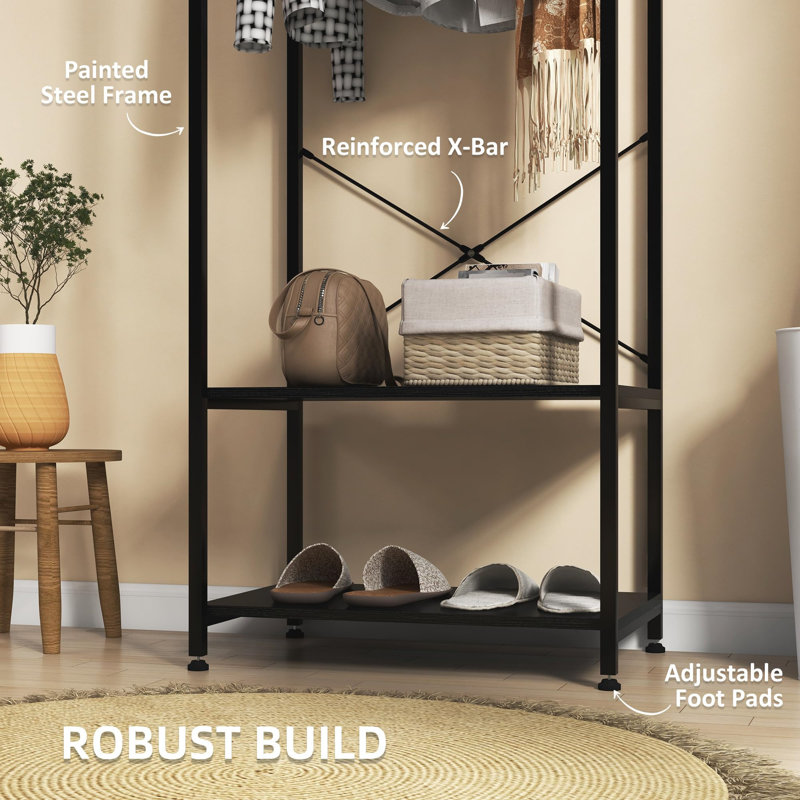 Angelleigh 60cm Clothing Rack