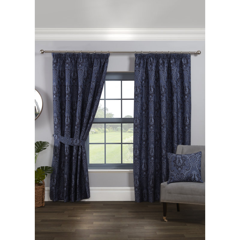 Cadnite Room Darkening Curtain Pair, 229 W x 183 D cm, Navy