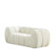 Canapé moderne en chenille pure mousse avec motif de nuage matelassé-1526569533