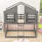 Twin Over Twin Wood House-Shaped Bunk Bed With Window Box, Roof, Door And Ladder-360163148