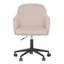 Chaise de bureau Taupe en velours haute performance Sydney