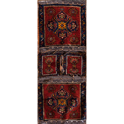 Hand Knotted Wool Floral Area Rug in Pink