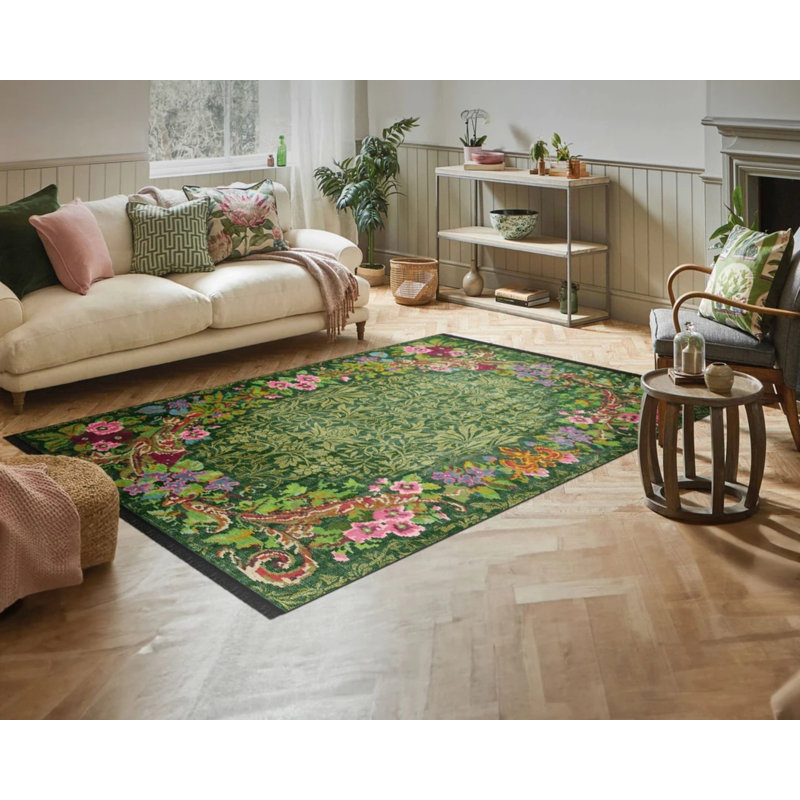 Tapis en coton tissé à la machine Custis