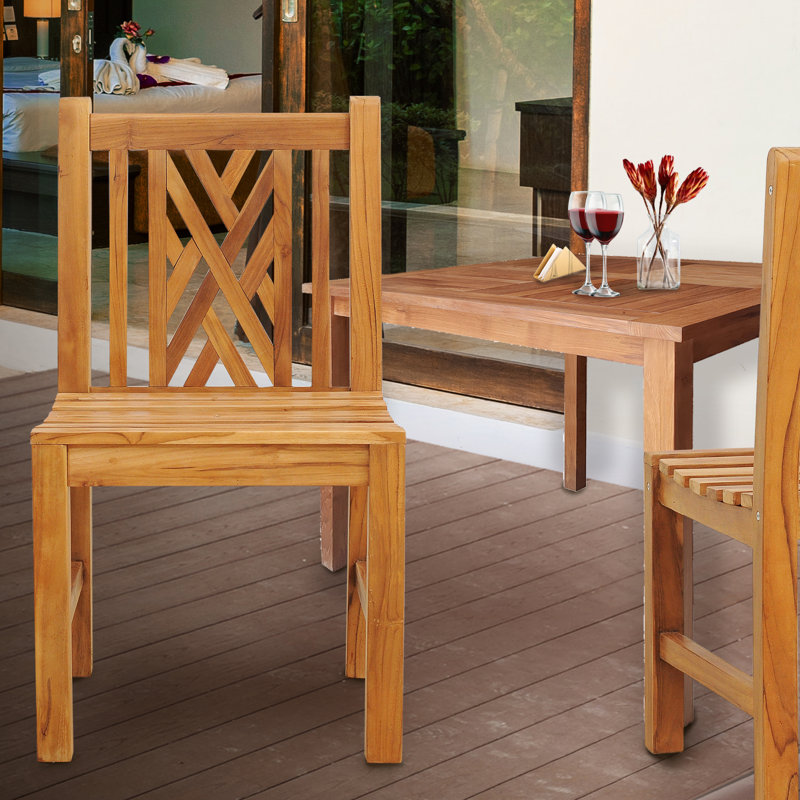Outdoor Teak Dining Side Chair