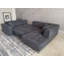 Canapé modulaire en microfibre avec repose-pieds Behadil-215865947-215865946