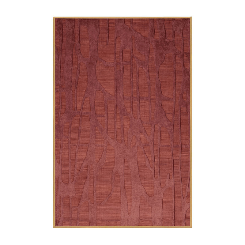 Tapis abstrait lavable à la machine, Rectangulaire 2 pi x 3 pi
