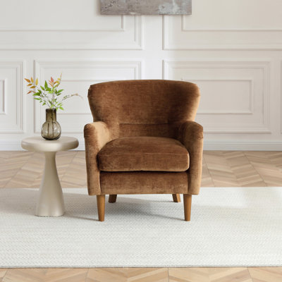 Upholstered Chenille Accent Chair