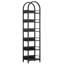 Étagère polyvalente, bibliothèque compacte, bibliothèque d'angle arquée