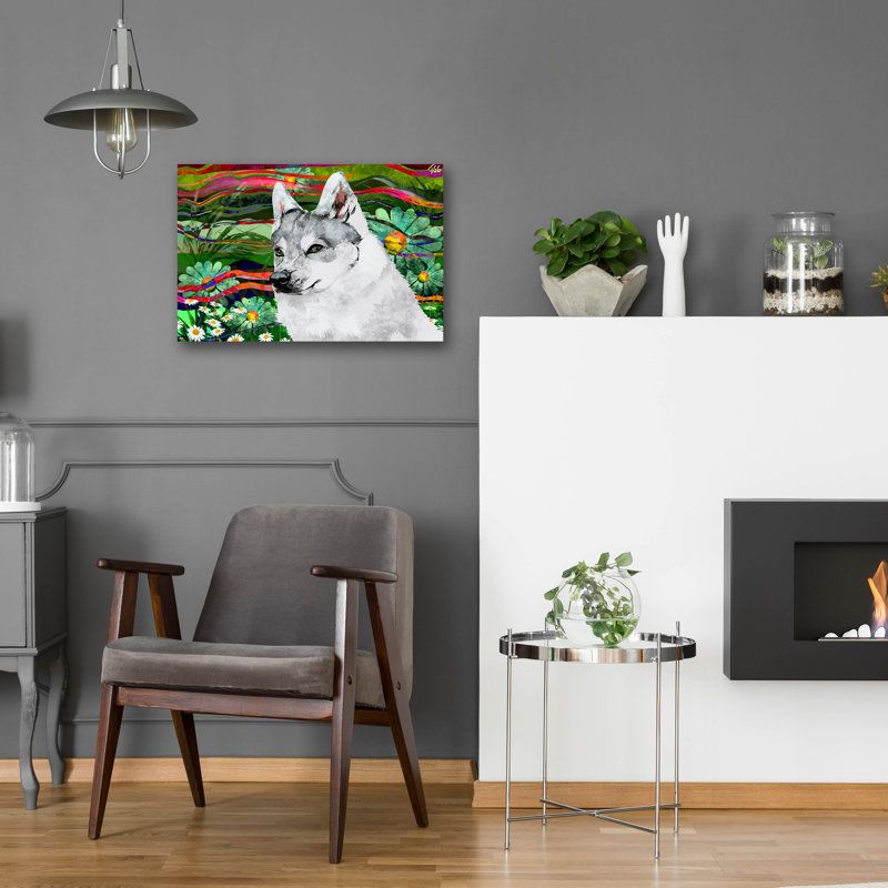 Art mural en verre épique «Abstract Abstract» par Thatgrubgirl, 24 po x 16 po, H 16 po x l 24 po