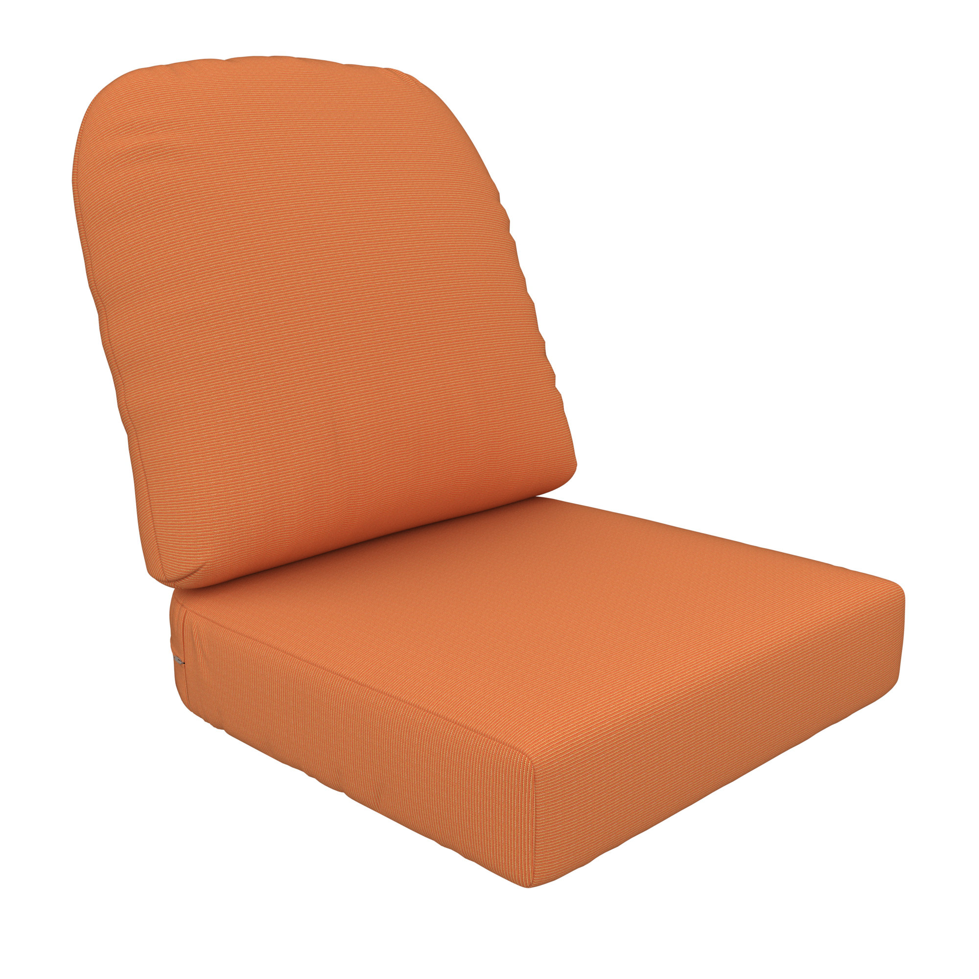Amala Outdoor Sunbrella® Seat/Back Cushion, Sunbrella Upholstery Tangerine Sunbrella® Canvas