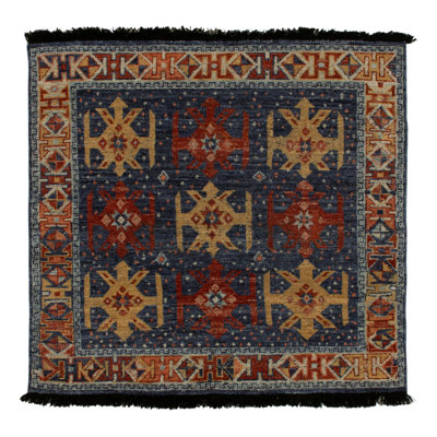 Burano Hand Knotted Wool Geometric Area Rug