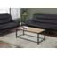 Table basse, accent, cocktail, rectangulaire, salon, L 42 po, métal, carrelage-972921294