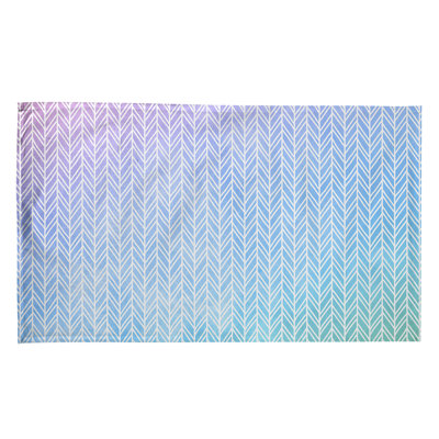 Serviette à thé à motif chevrons