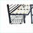 Full Size Metal Loft Bed with Transformable Table Set &amp; Storage Drawers - Convertible Bunk Bed-79357349