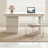 White + Beige Rectangular Manufactured Wood with 4 drawers desk-1295765136