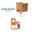 Backyard Discovery Scenic Heights Cedar Wooden Elevated Kids Playhouse with Play Kitchen, Deck, and Toy Storage Bench