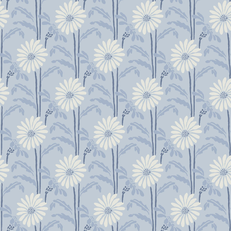 Woodland Bloom - Floral Wallpaper, Burgundy, Premium Paper