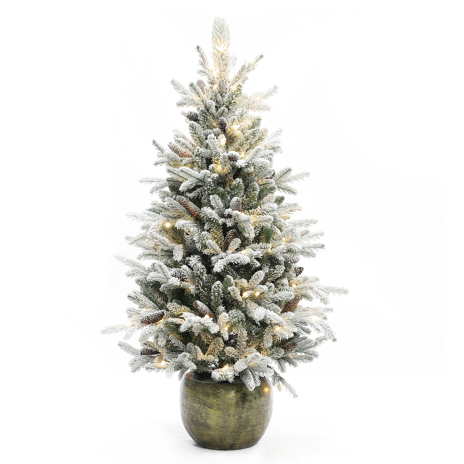 53.9' Lighted Pine Christmas Tree