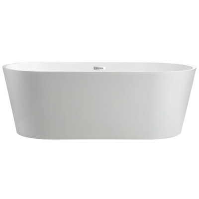 67" x 32" Freestanding Soaking Acrylic Bathtub