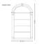 Vitrine arquée française de style crème-113398431