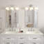 Éclairage pour meuble-lavabo moderne à 3 lumières au fini chrome poli-288885242-288885243-288885222