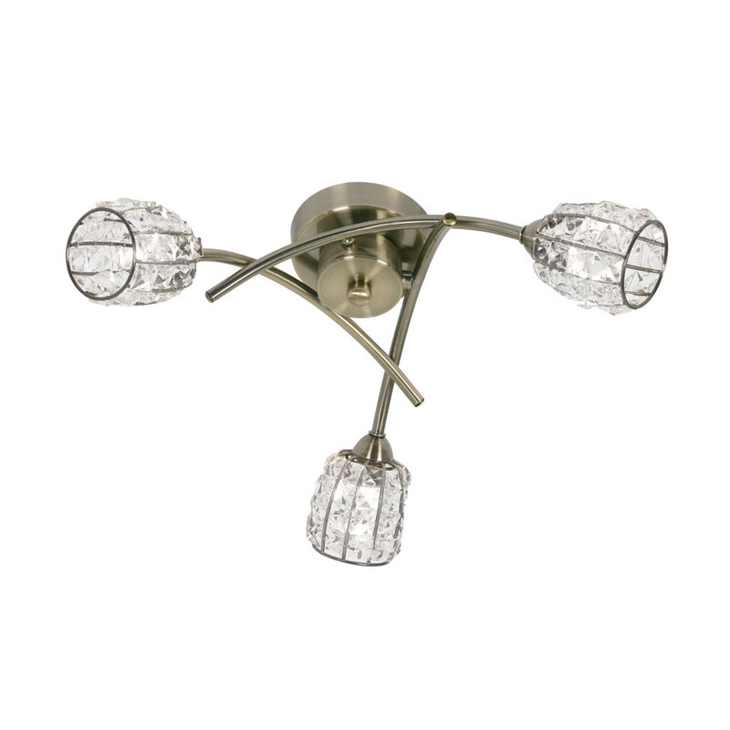 Benson Full Track Lighting Kit, Antique Brass