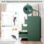 Commode moderne à 9 tiroirs, commode cannelée de 59 po de largeur avec poignées dorées, rangement multifonctionnel pour la chambre à coucher, le salon et le couloir-763779057