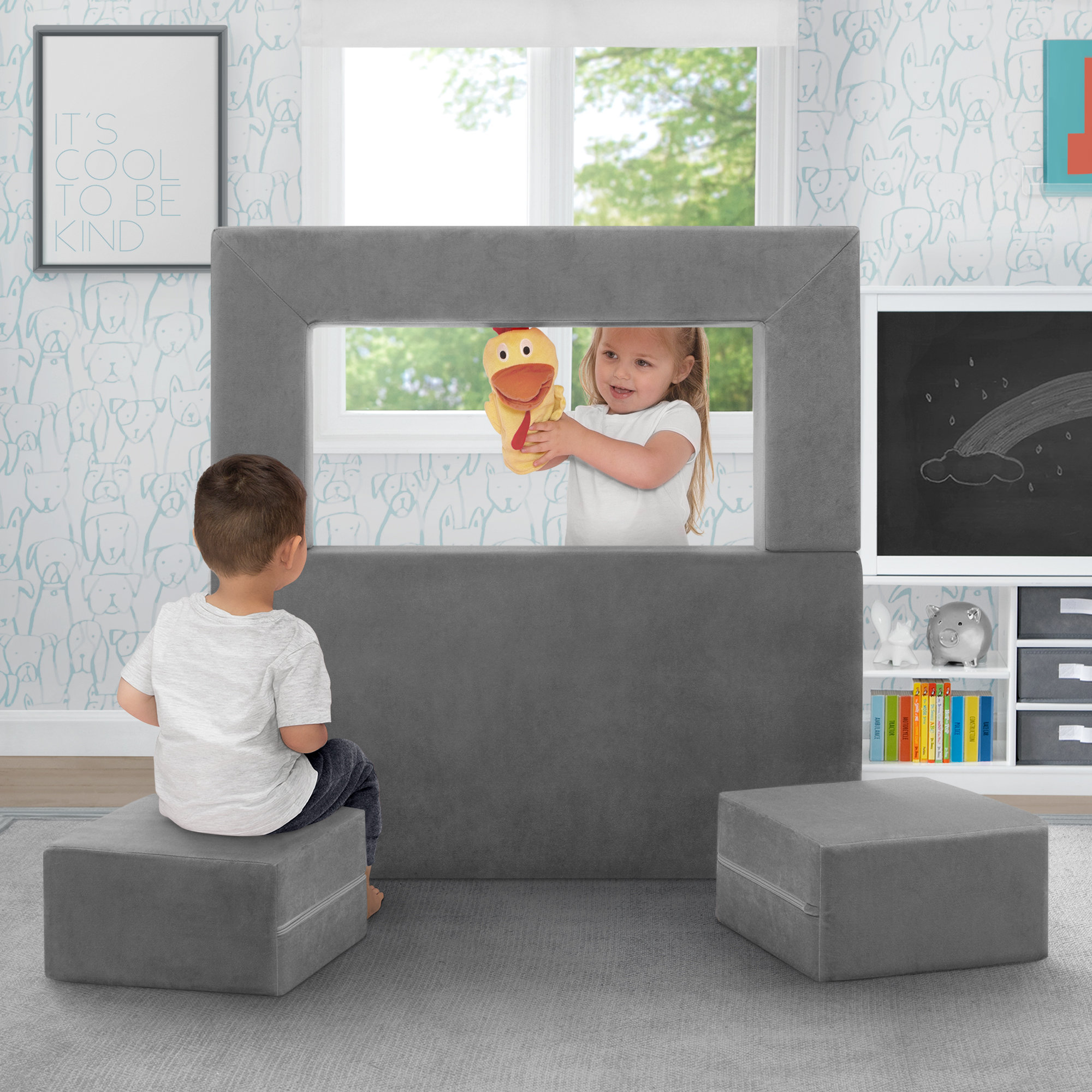 Kids Foam and Ottoman