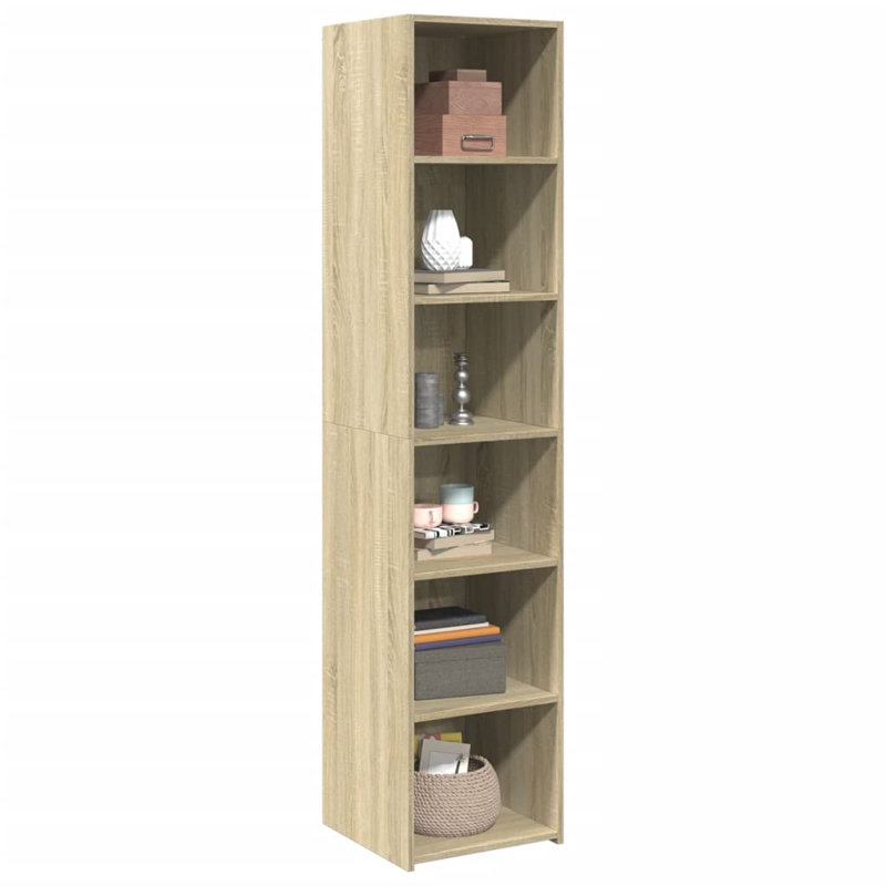 Vidaxl highboard made of wood, 185cm H x 40cm W x 41cm D, Sonoma Oak