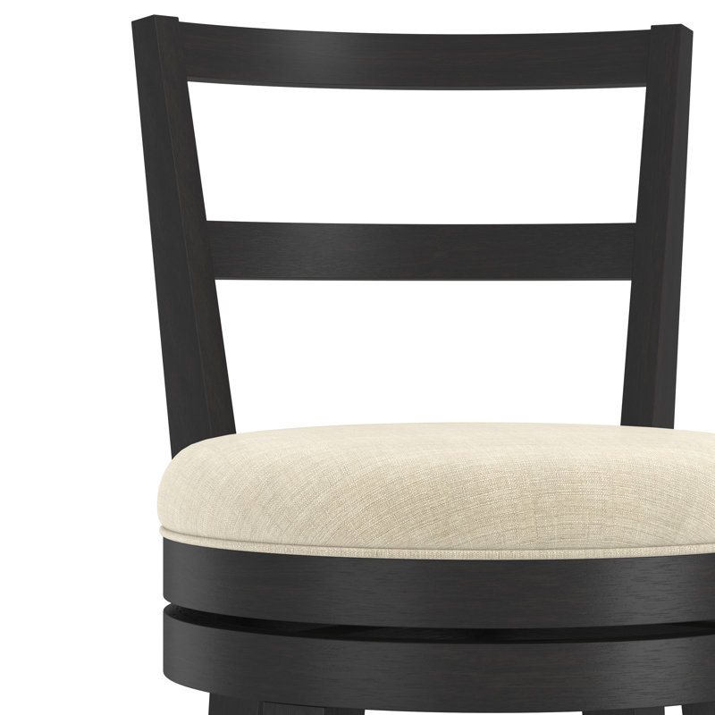Salizan Swivel Upholstered Counter Stool with Solid Wood Frame, Bar Stool (30.25" Seat Height)