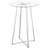 Cniya Round Glass Top Metal Base Dining Table