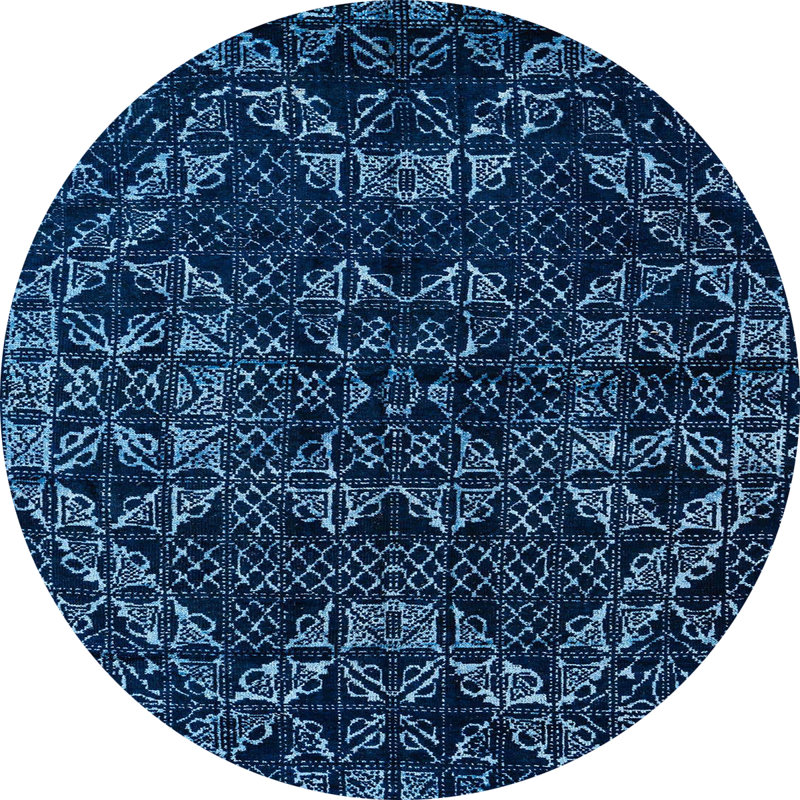 Abstract Indoor Rug, Round 4'