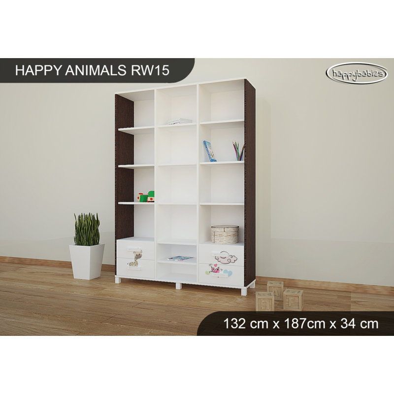 187cm H X 132cm W Kids Bookcase, Wenge Chestnut