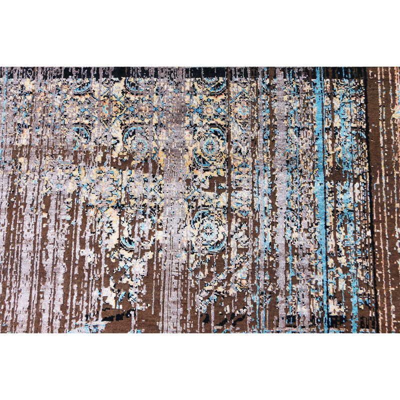 Hand Knotted Indoor Rug, Rectangle 9' x 12'