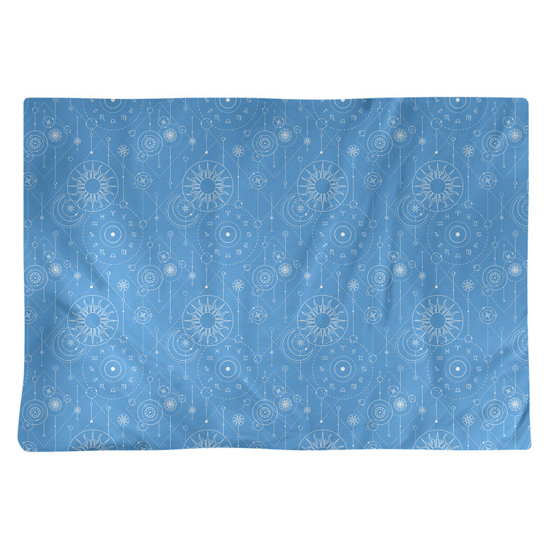 Katelyn Elizabeth Polyester Abstract Rectangle Placemat, Blue