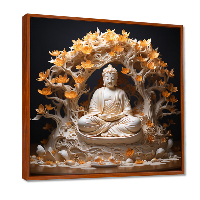 Tohei - Bouddhisme, impression sur toile encadrée, H 36 po x l 36 po x P 1,5 po, Toile avec cadre flottant brun