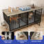 Mobilier de cage de chien réglable avec bols et coussins rotatifs-370063482