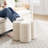Leiani 18.5" Wide Linen Upholstered Ottoman-1576155662