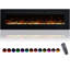 Recessed and Wall-mounted Electric Fireplace Inserts With 13 Flame and Fuel bed Colours, 750/1500W, Timer-137482236