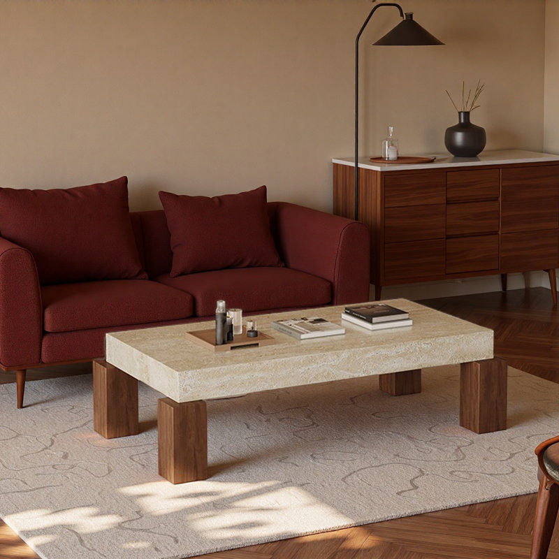 Table basse Nordic, H 13,8 po x L 47,2 po x l 23,6 po
