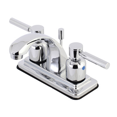 Kingston Brass Concord Two-Handle 3-Hole Deck Mount 4" Centerset Bathroom Faucet with Pop-Up