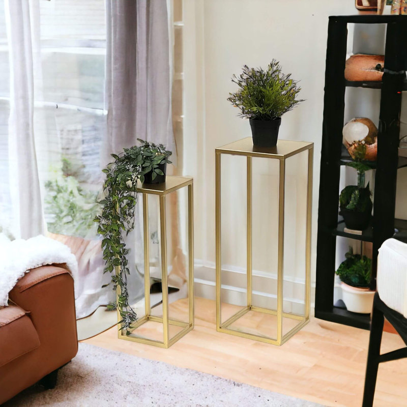 Nouchtaev Plant Stand 1 Tier Set of 2