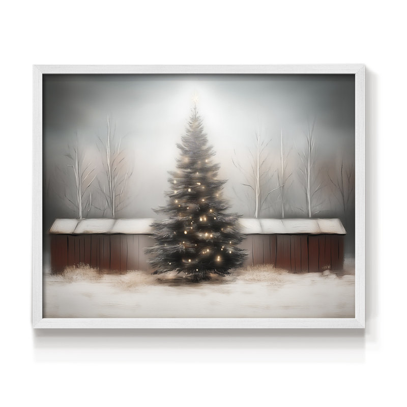 Art de Noël - DCCCLxxix - reproduction encadrée, H 16 po x l 20 po, Blanc