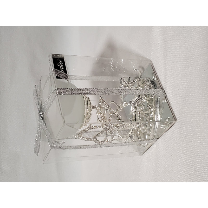 Photophore en verre 4 po H