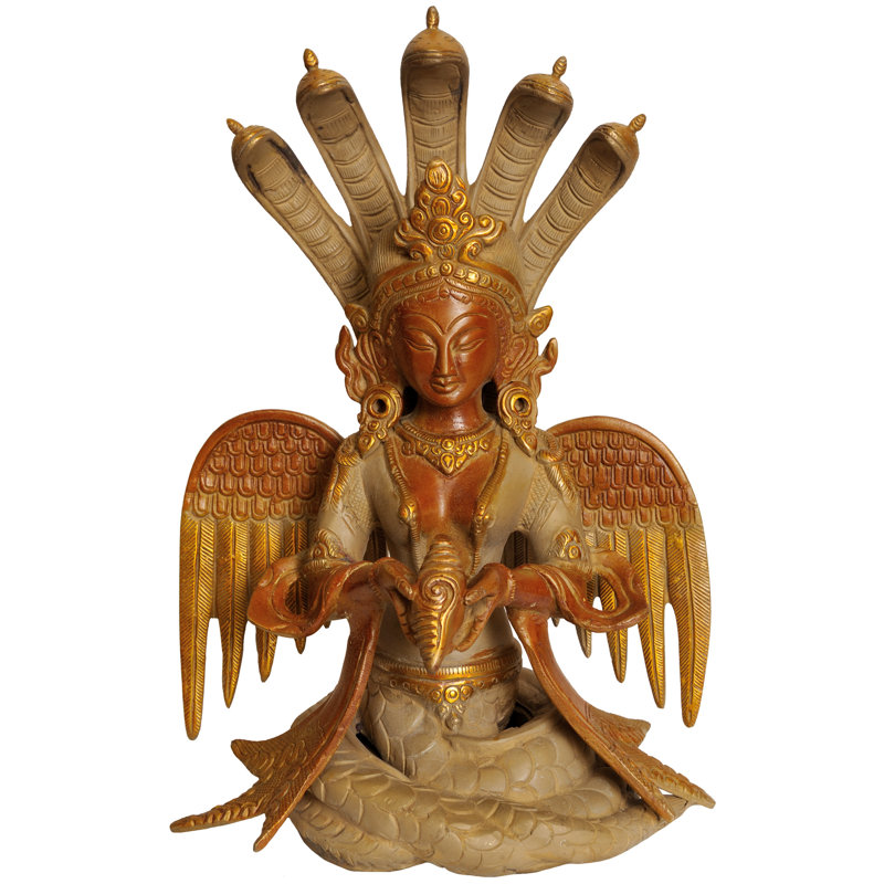 Statue Naga Kanya, Or cimenté