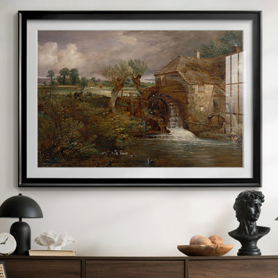 Parham Mill, Gillingham-John Constable, reproduction encadrée avec passe-partout et verre 1826