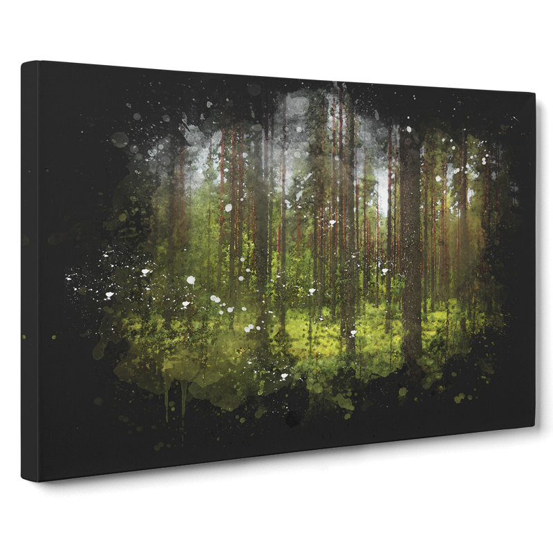 Green Forest Vol.1 - Wrapped Canvas, 60cm H x 91cm W x 3cm D
