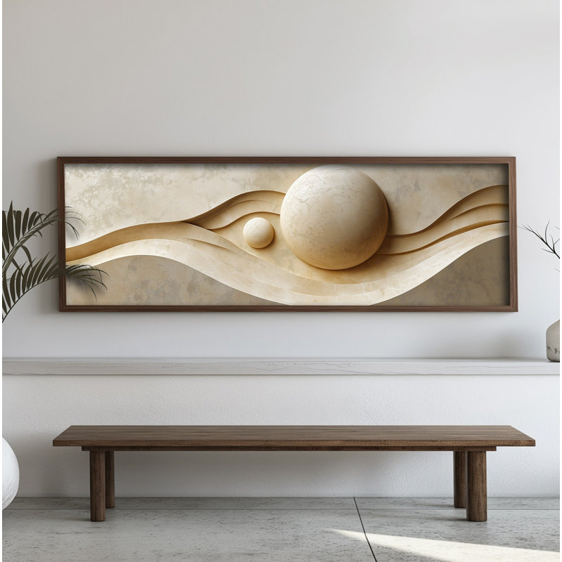 Élégante peinture décorative en panneau de fibres à densité moyenne, 15,7 x 47,2 x 0,1 pouces | 100% panneau de fibres à densité moyenne avec épaisseur de 3 mm, cadre 100% bois de pin | Œuvre d'art imprimé UV pour la décoration intérieure, le salon, le bureau, l'esthétique moderne