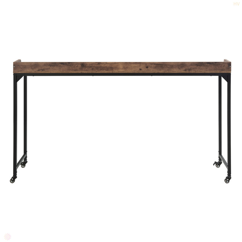 Multipurpose Over The Bed Desk With Adjustable Height, Metal Legs With Casters, Overbed Table 1Pc, Laptop Table For Bed, Breakfast Table