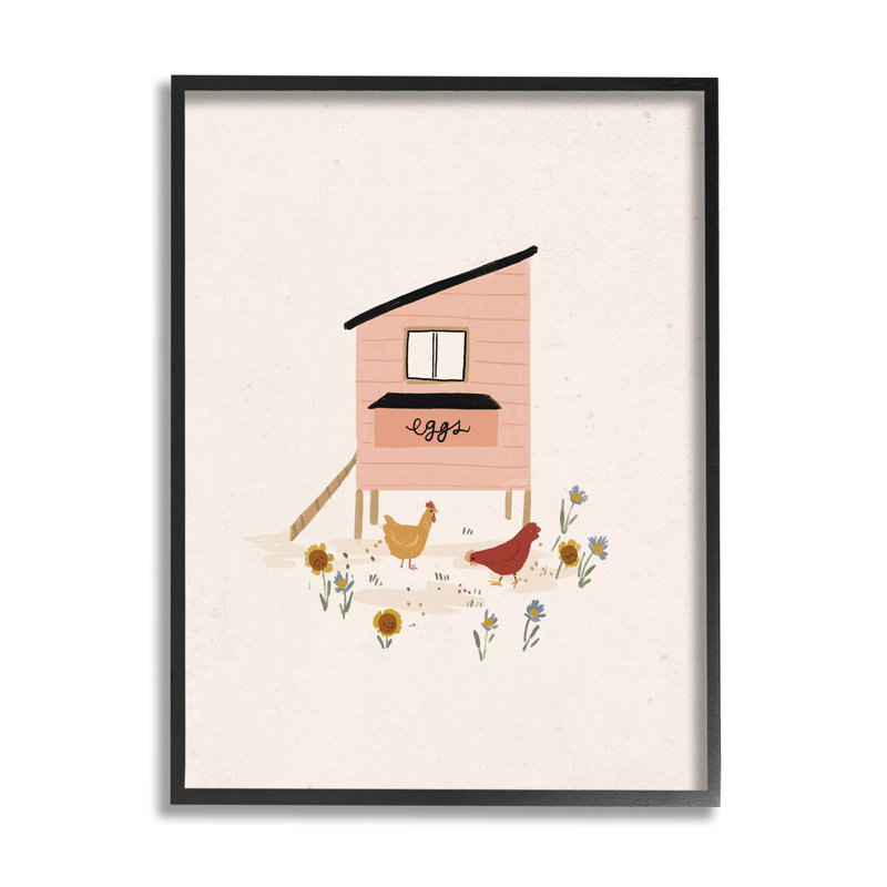 Œufs de poule pastel, estampe numérique par Loni Harris, H 14 po x l 11 po x P 1,5 po, Giclée encadrée noir minuit